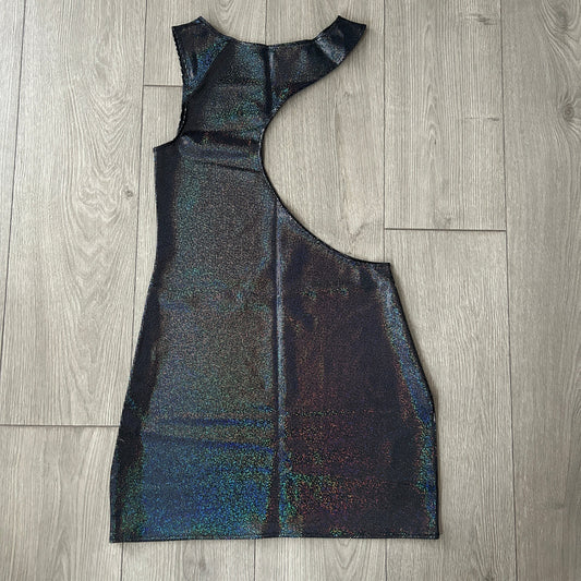 Black Sparkle Cut Out Dress - Size 12