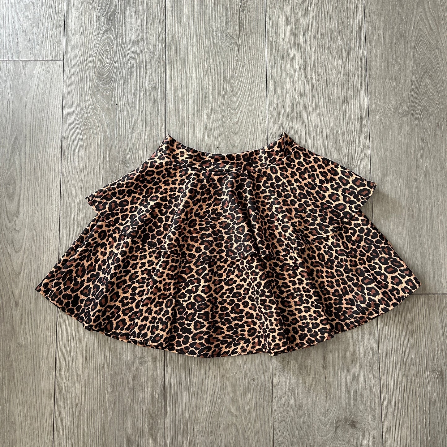 Leopard Double Tiered Skirt