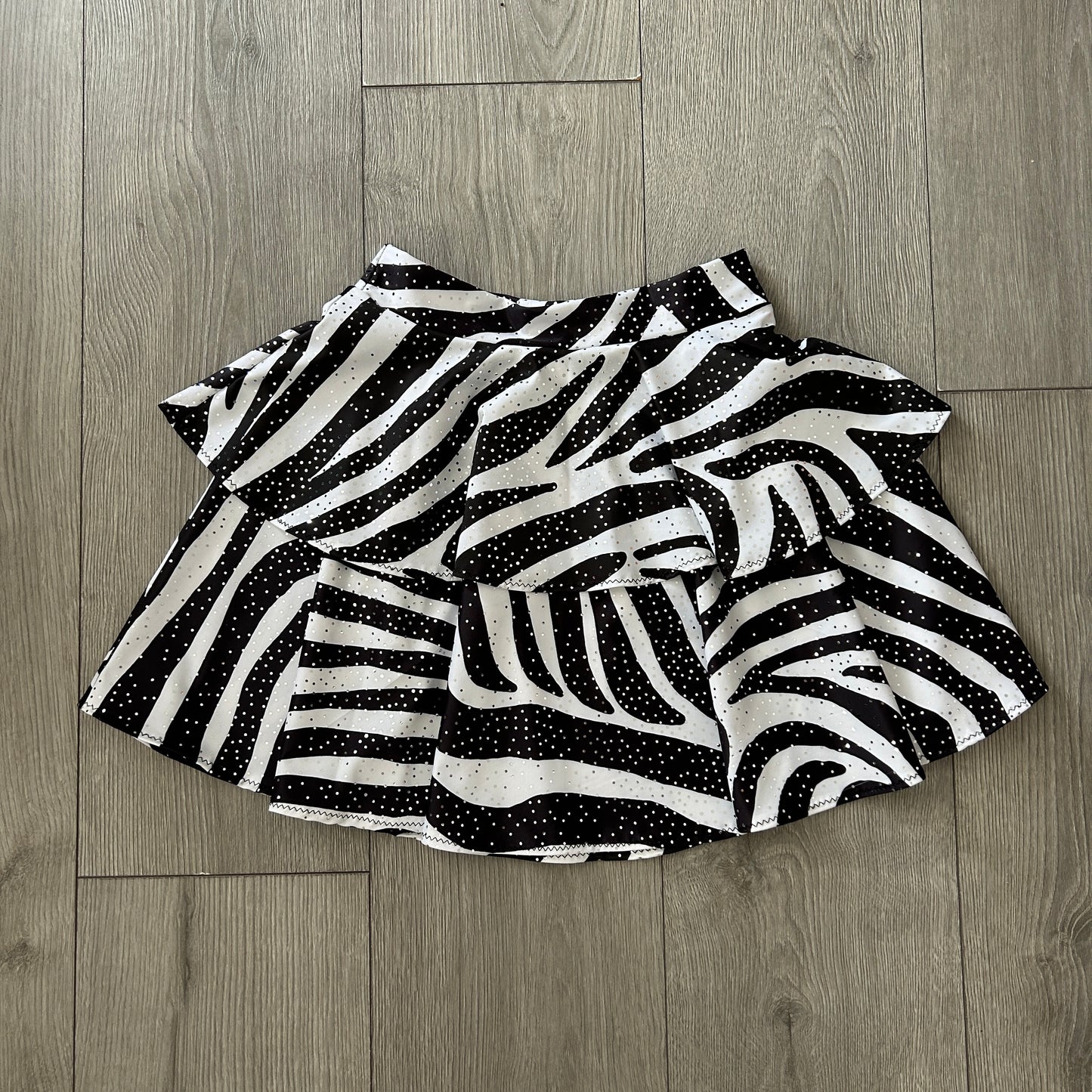 Zebra Double Tiered Skirt