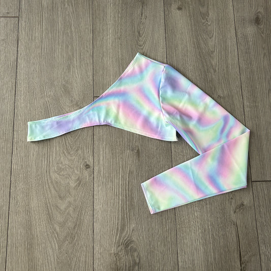 Pastel Extreme Crop Top One Long Sleeve - Size 10