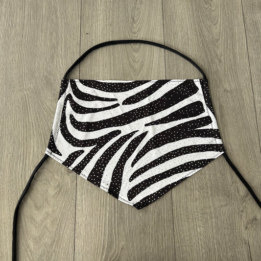 Zebra Handkerchief Halterneck Top