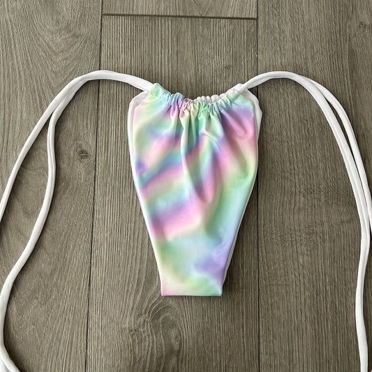 Pastel String Bikini Bottoms Medium Coverage