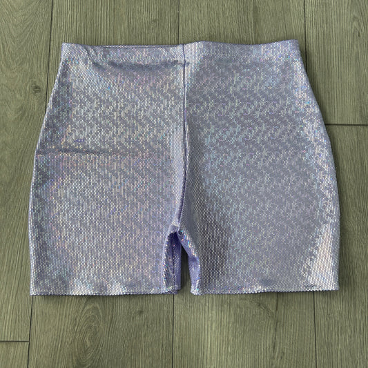 Purple Sparkle Hot Pant Shorts